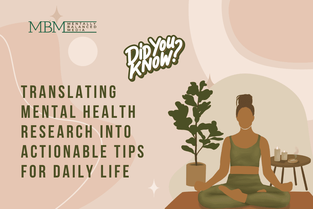 mental health daily tips