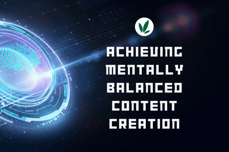 Digital neural network representing mentally balanced content creation.